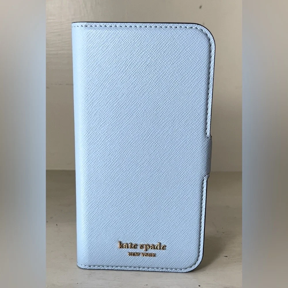 Kate Spade Morgan iPhone13 Saffiano Leather Magnetic Close Wrap Case